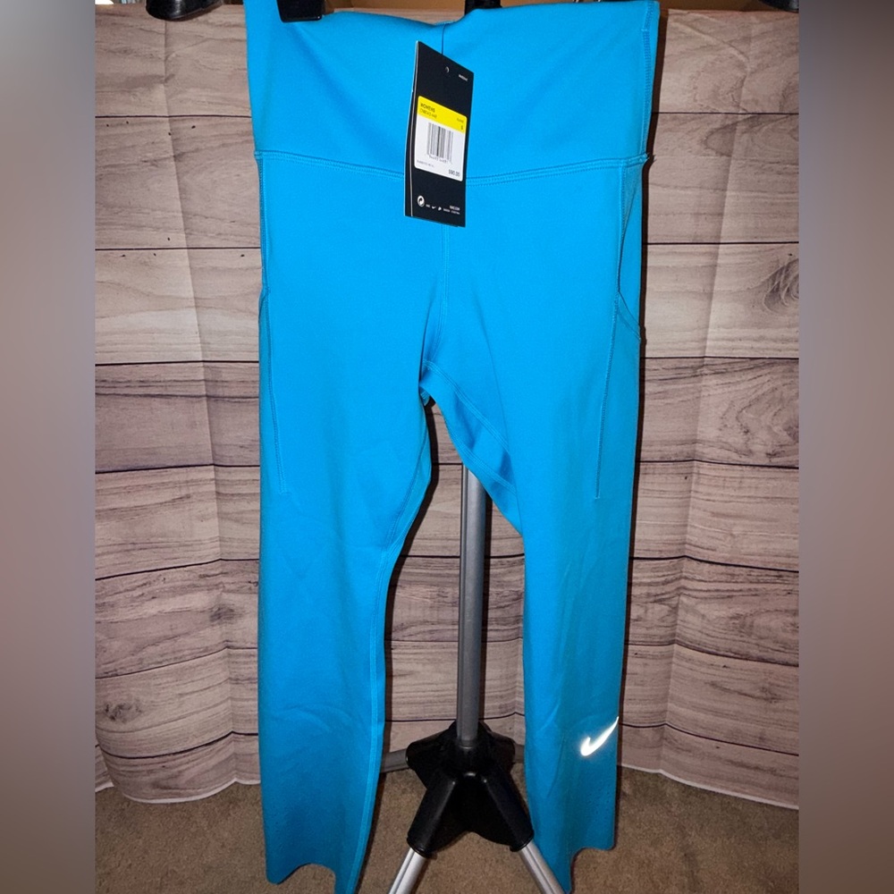 Nike Epic Lux Crop Leggings | Electric Blue | Size S | NWT